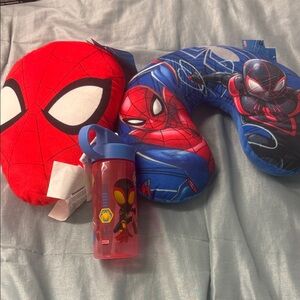 Spider-Man set with Pillow and Bottle